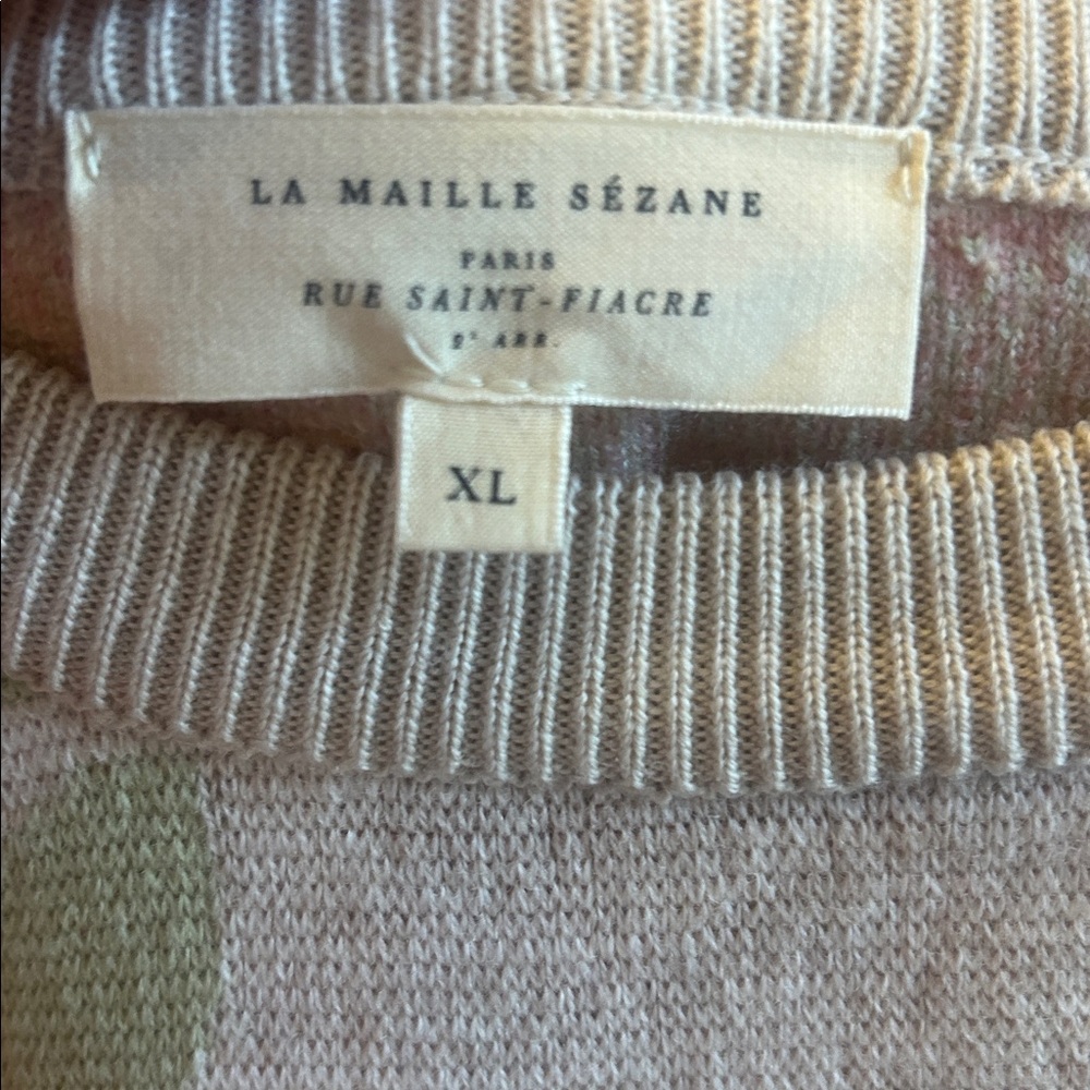 SÉZANE Béatrice Jumper In Pastel Flowers Jacquard - Picture 3 of 6